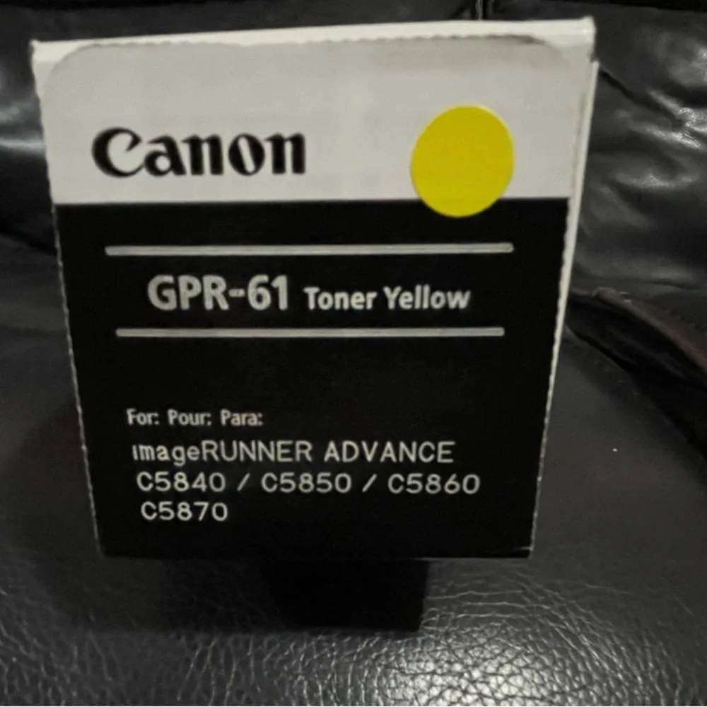 Genuine Canon GPR-61 Toner Yellow GPR-61 Yellow Toner
